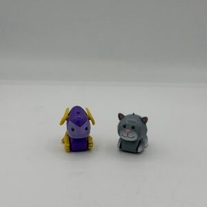 2002 Tomy Micropets Voice Activated BOB The Purple Monster and Chumsley Cat